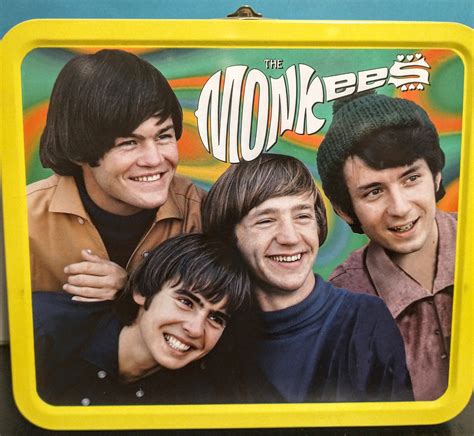 metal the monkeis lunch box|vintage monkees metal lunch box.